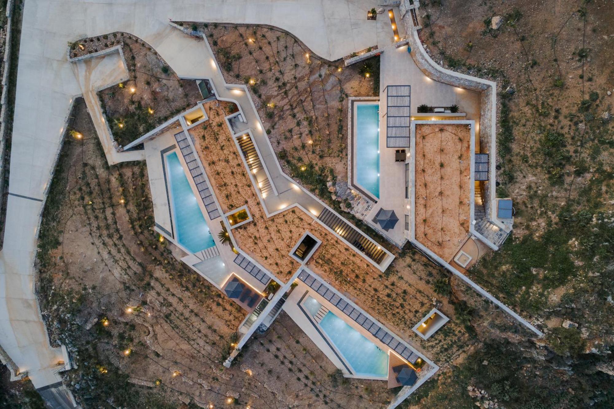 Neromai Cave Luxury Villas Koxare Bagian luar foto
