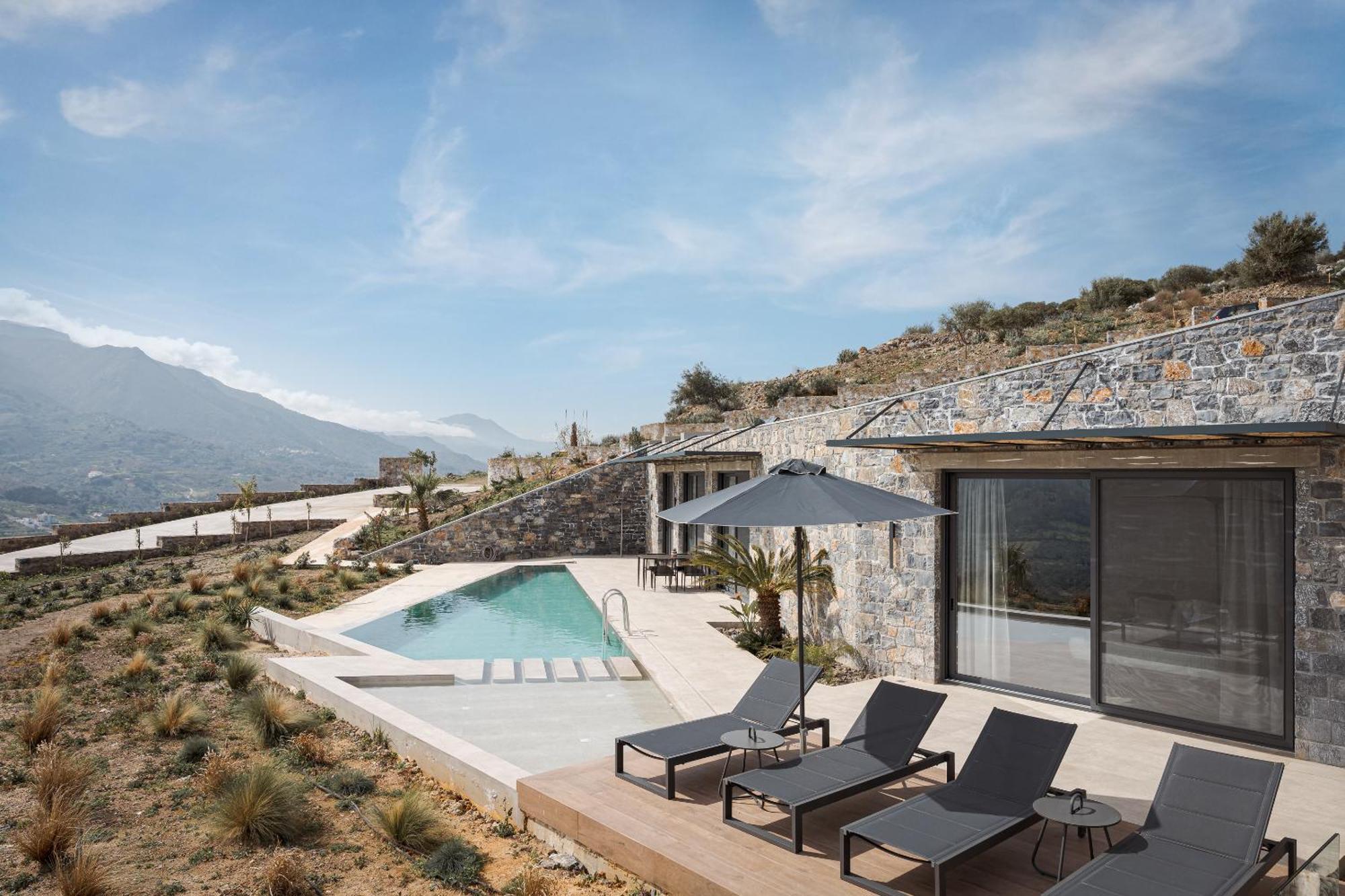 Neromai Cave Luxury Villas Koxare Bagian luar foto