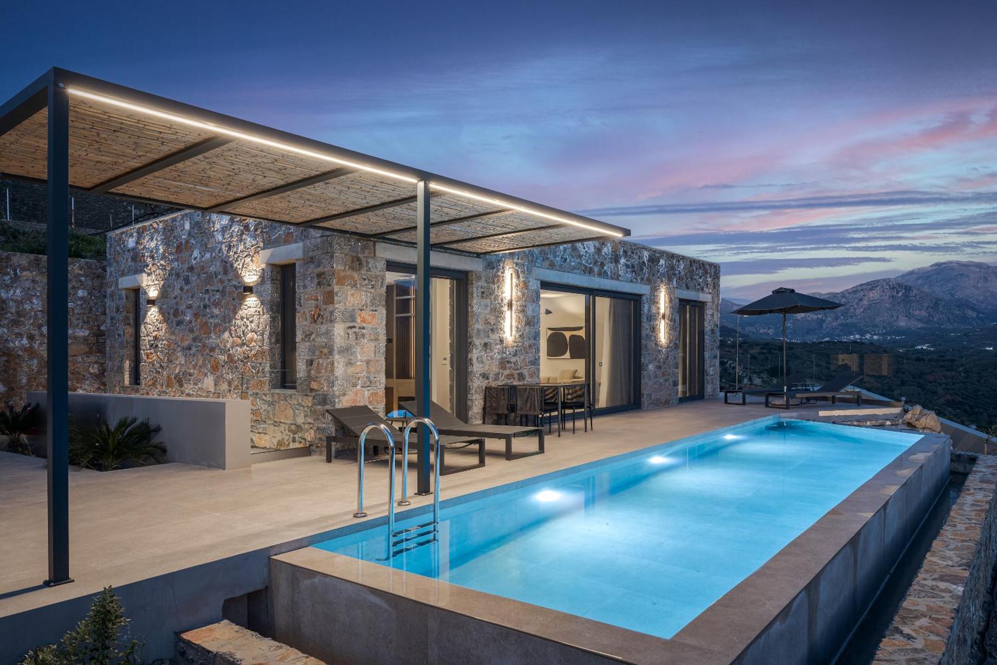 Neromai Cave Luxury Villas Koxare Bagian luar foto
