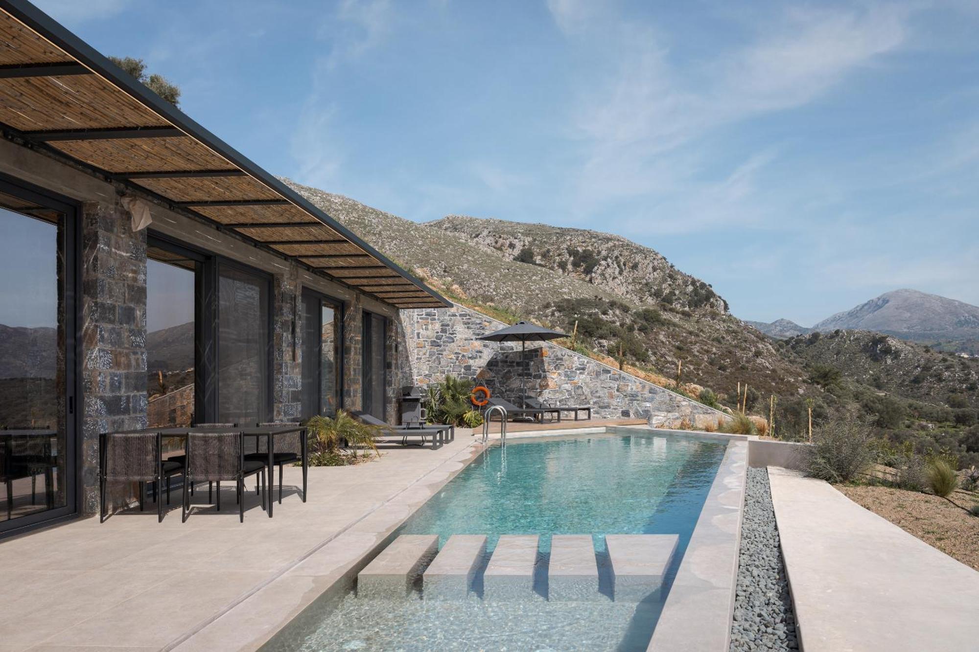 Neromai Cave Luxury Villas Koxare Bagian luar foto