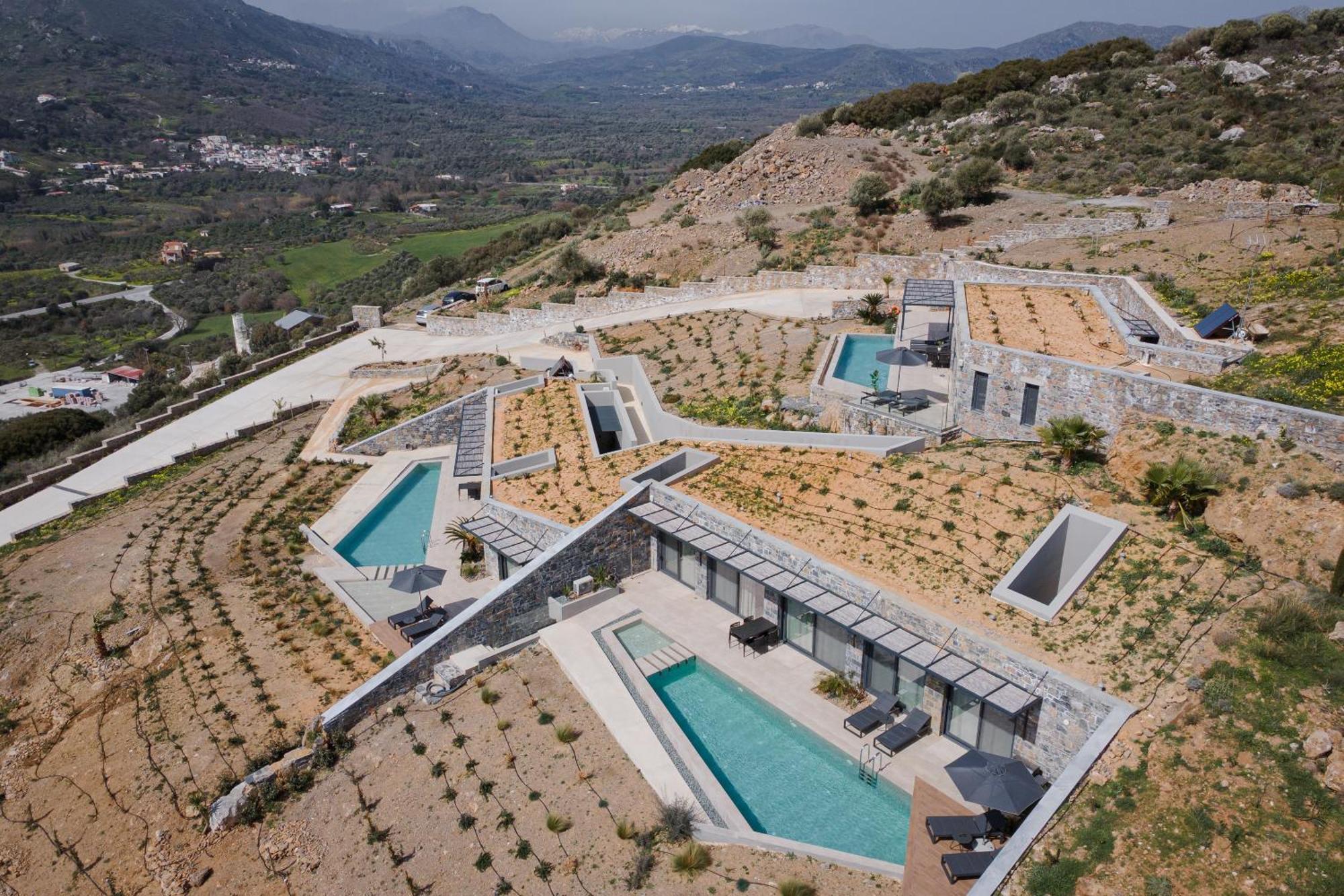 Neromai Cave Luxury Villas Koxare Bagian luar foto