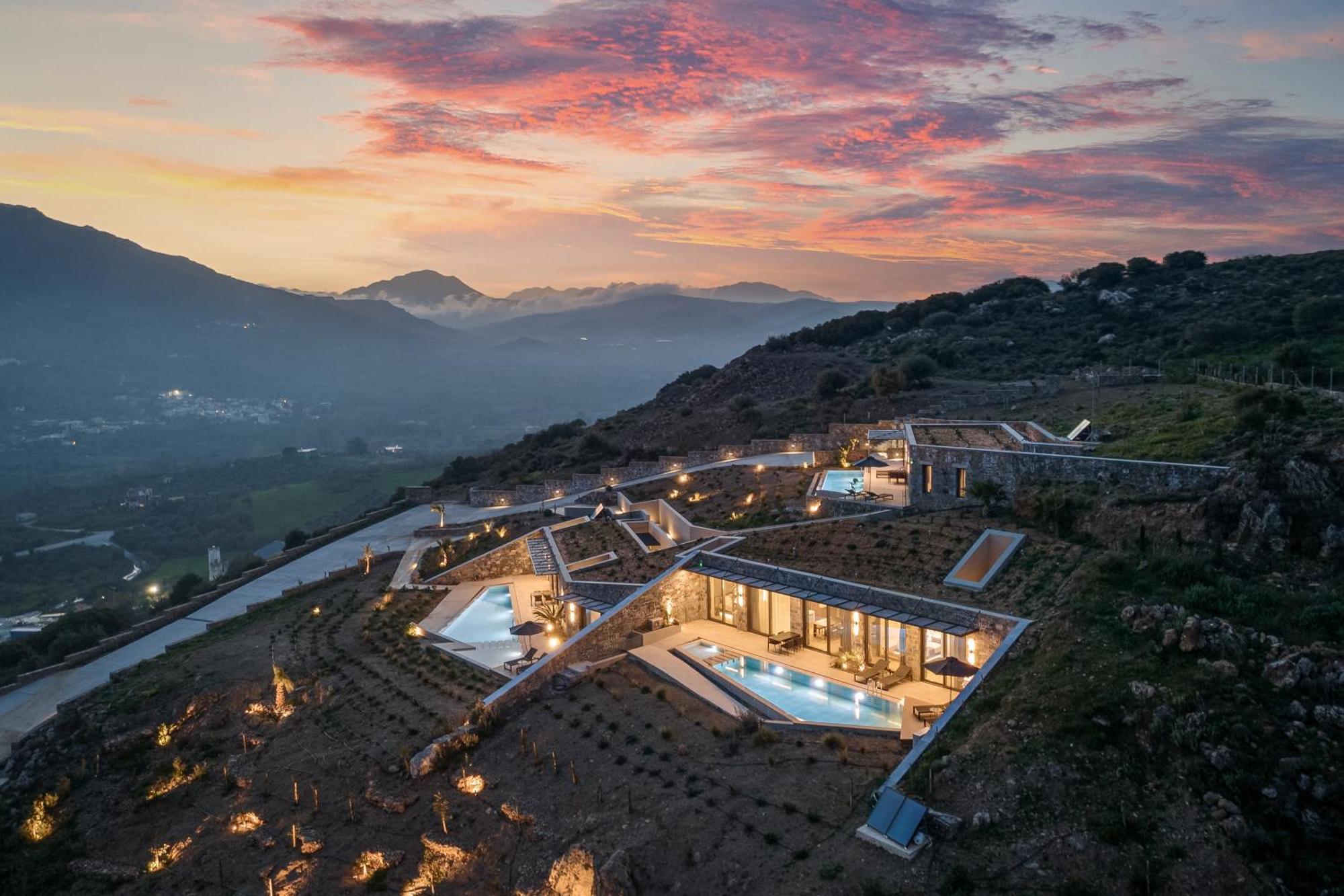 Neromai Cave Luxury Villas Koxare Bagian luar foto